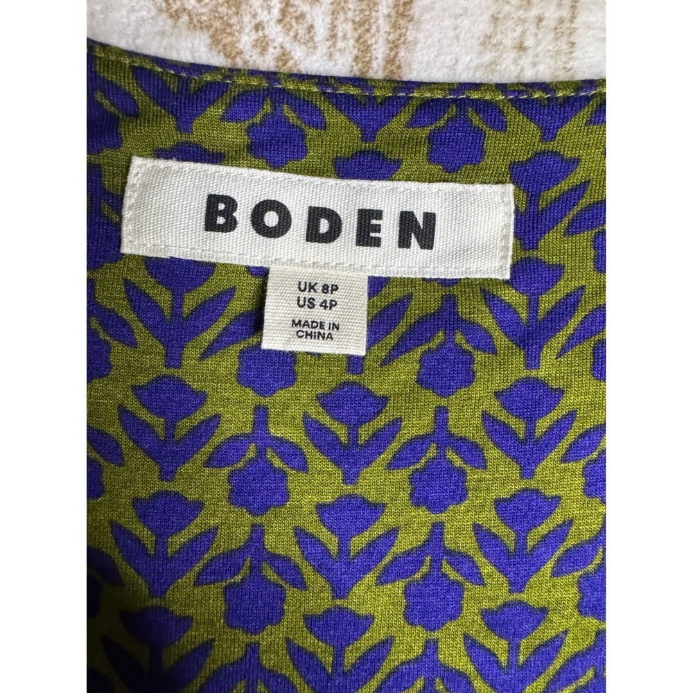 Women's BODEN Floral Amelie Long Sleeve Midi Dress (US 4P / UK 8P) - Picture 2 of 8